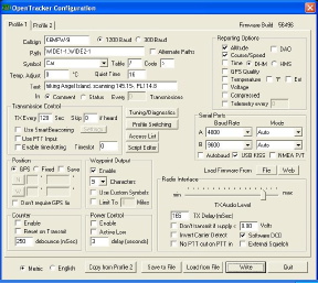 ArgentData OpenTracker-USB data tracker configuration