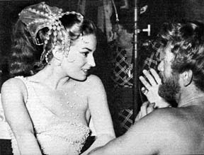 Silvana with Kirk Douglas