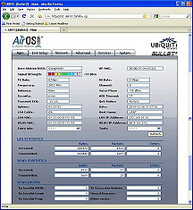 AirOS main success window